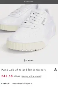 Boxing day sales Puma Cali trainers