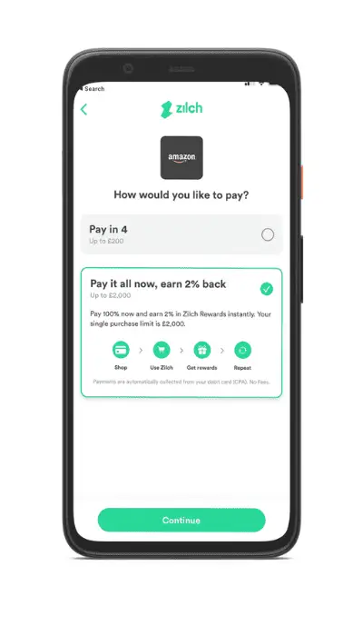 zilch app review payment options