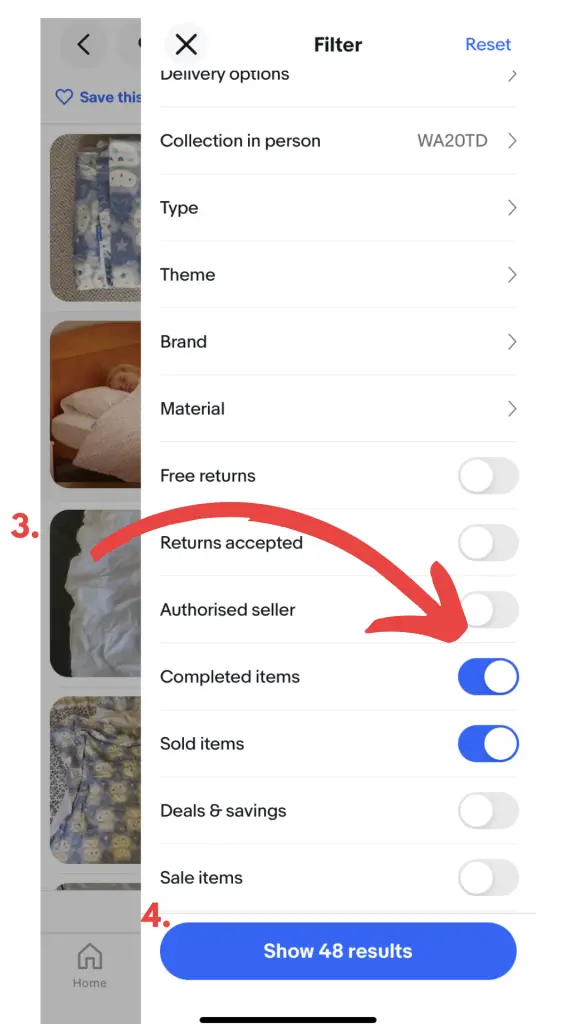 how to search sold listings on ebay mobile 2